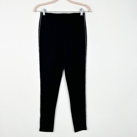 2/$30 ZARA Rhinestone Tuxedo Leggings Black Small #A0652 - Picture 7 of 12